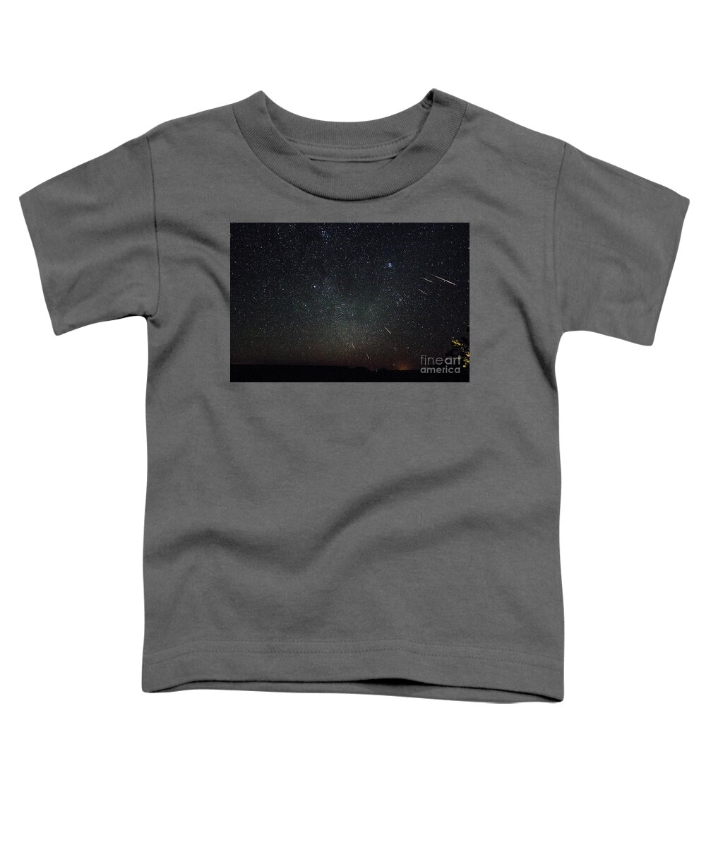 Meteors Toddler T-Shirt featuring the photograph Perseid Meteor Shower #1 by Mark Jackson