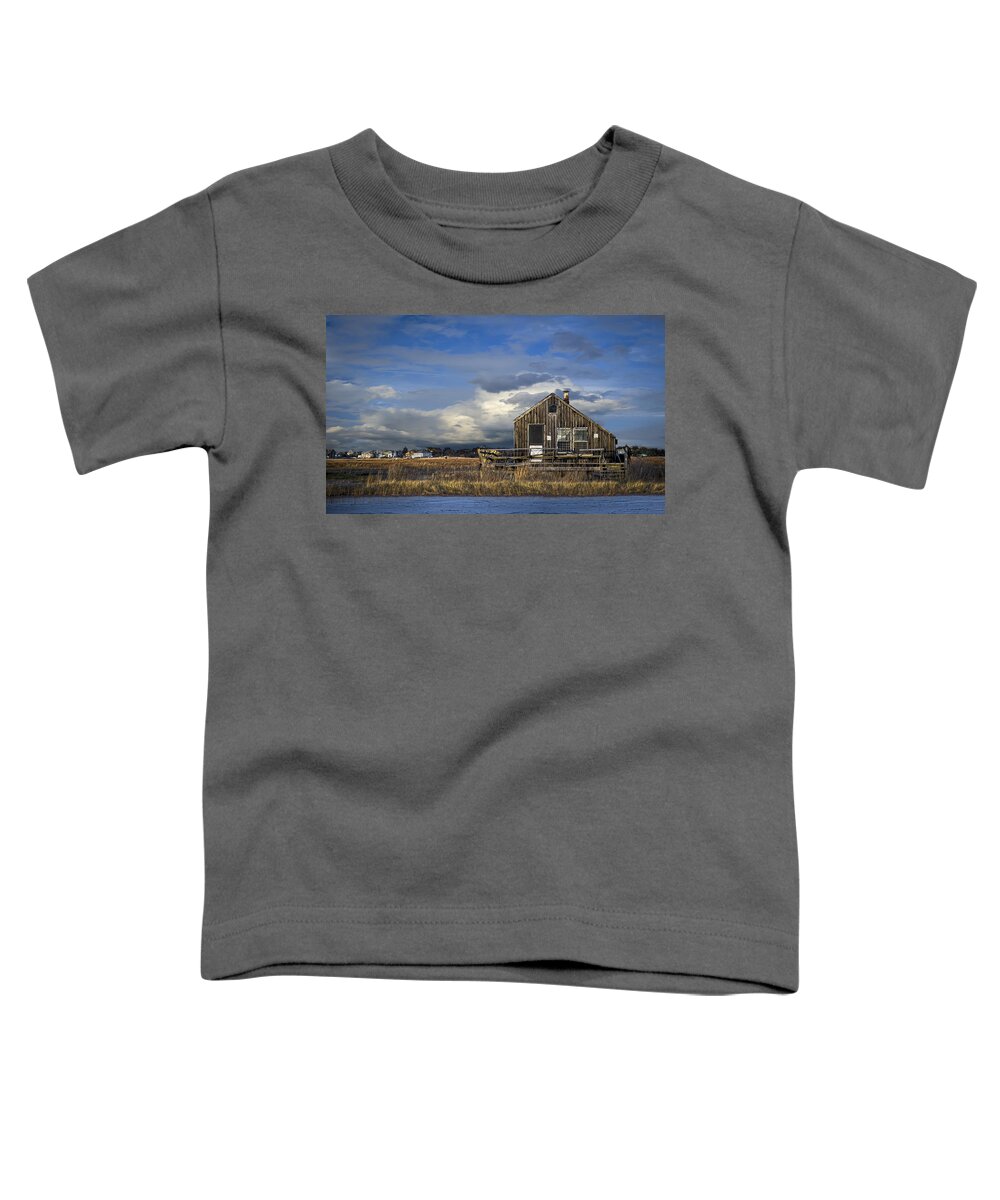 Plum Toddler T-Shirt featuring the photograph Plum Island Shack by Rick Mosher