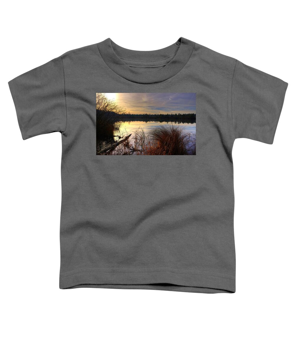 River Toddler T-Shirt featuring the digital art River #1 by Super Lovely