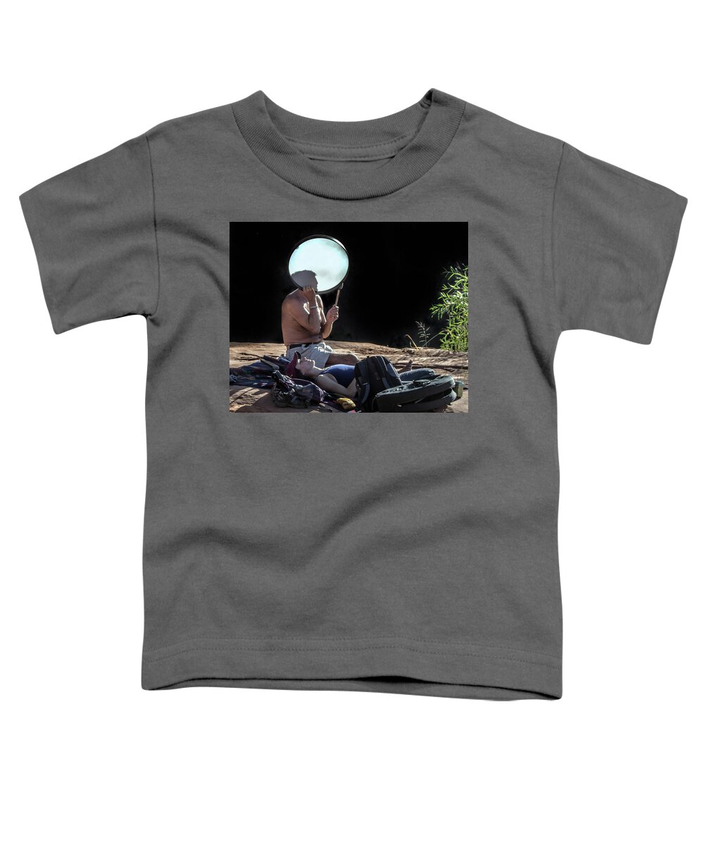 Person Toddler T-Shirt featuring the photograph Sedona Ceremony 7761-101717-1cr by Tam Ryan