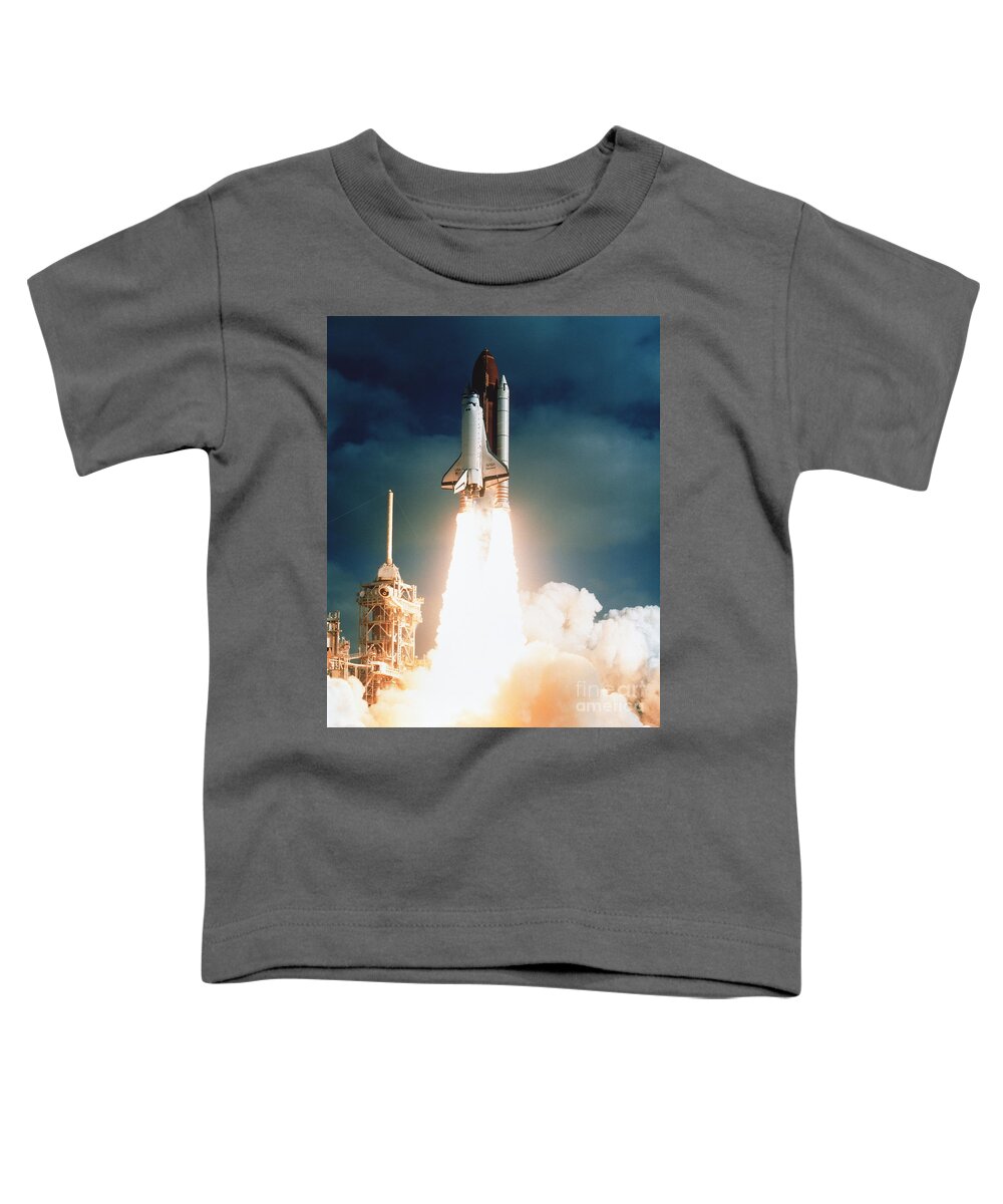 Space Telescopes Toddler T-Shirt featuring the photograph Space Shuttle Launch by NASA Science Source