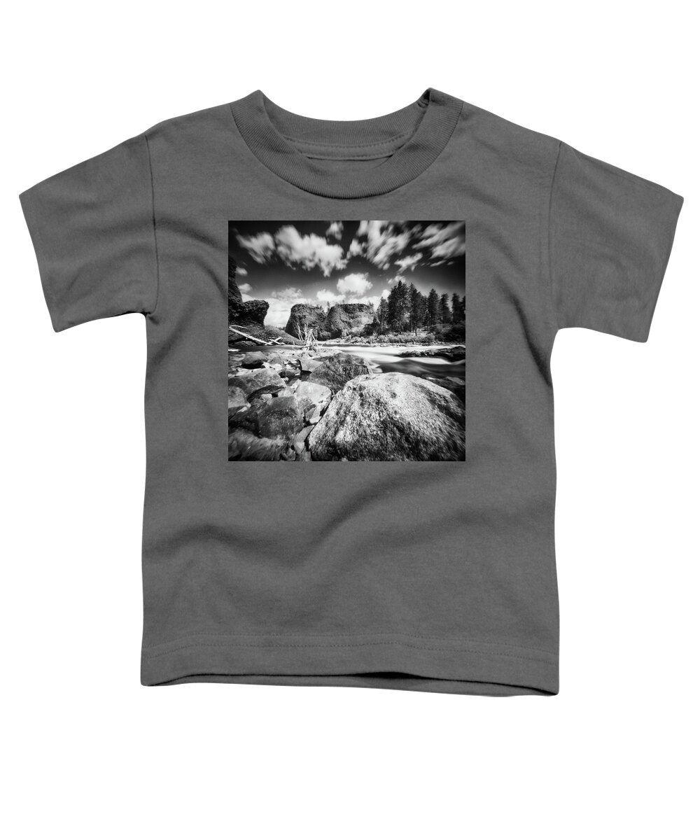 Ondu Toddler T-Shirt featuring the photograph Spokane Falls #1 by Hugh Smith