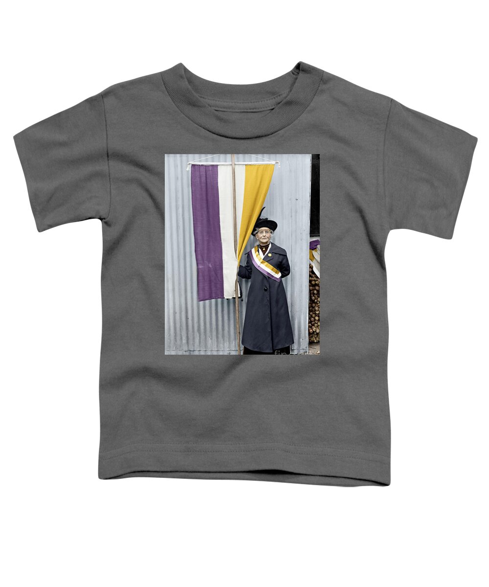 1917 Toddler T-Shirt featuring the photograph Suffragette, 1917 #1 by Granger