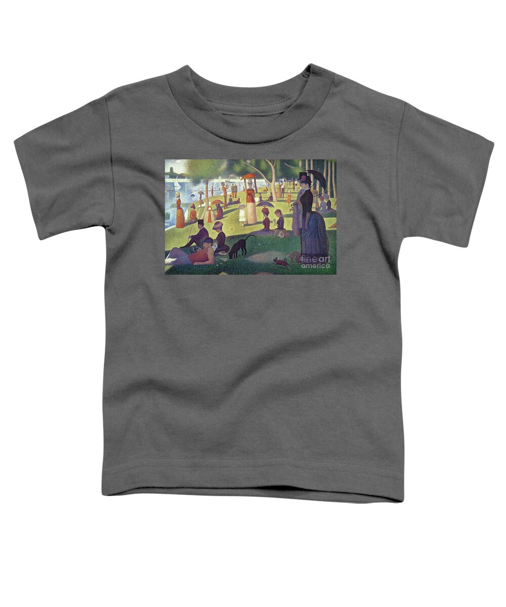 #faatoppicks Toddler T-Shirt featuring the painting Sunday Afternoon on the Island of La Grande Jatte by Georges Pierre Seurat