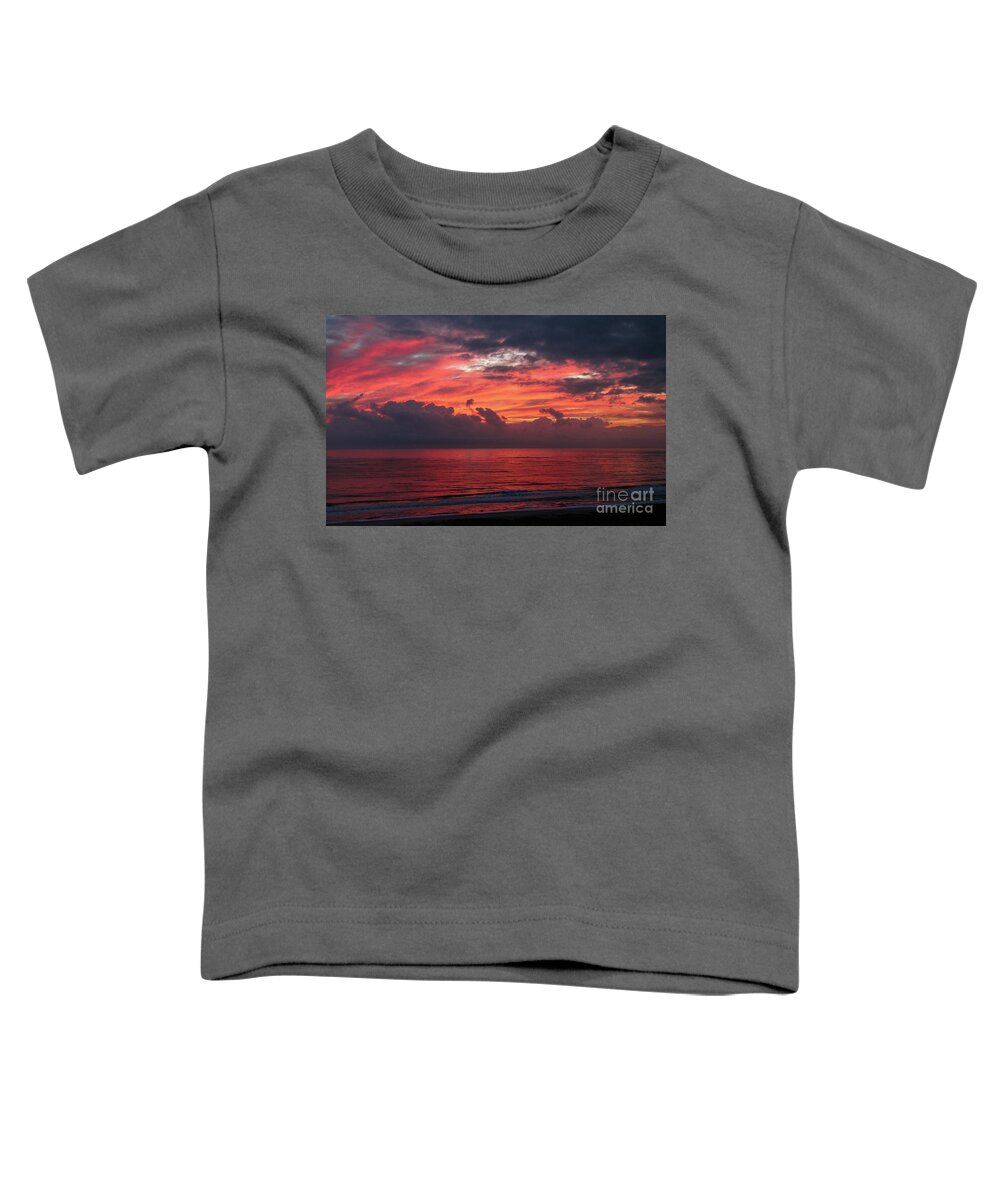 Beach Toddler T-Shirt featuring the photograph Sunrise #2 by Les Greenwood