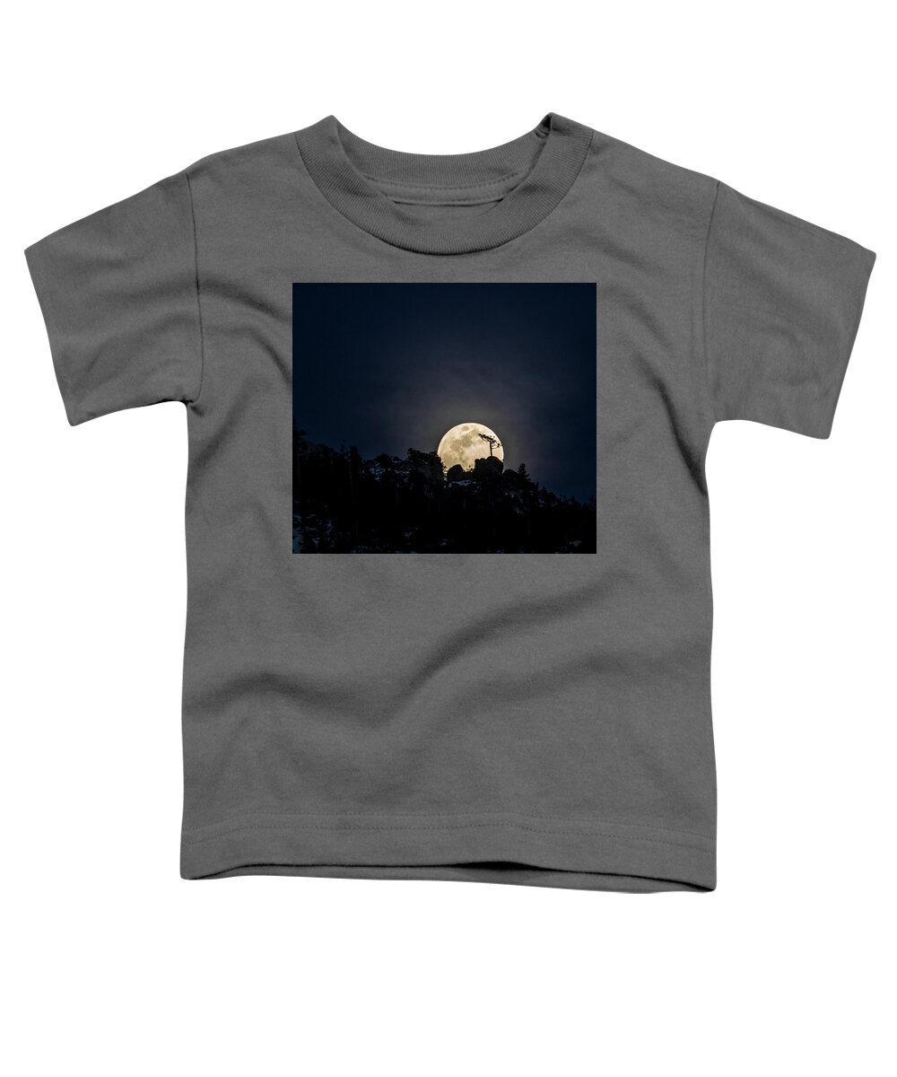 Tahoe Toddler T-Shirt featuring the photograph Tahoe Moonrise #1 by Martin Gollery