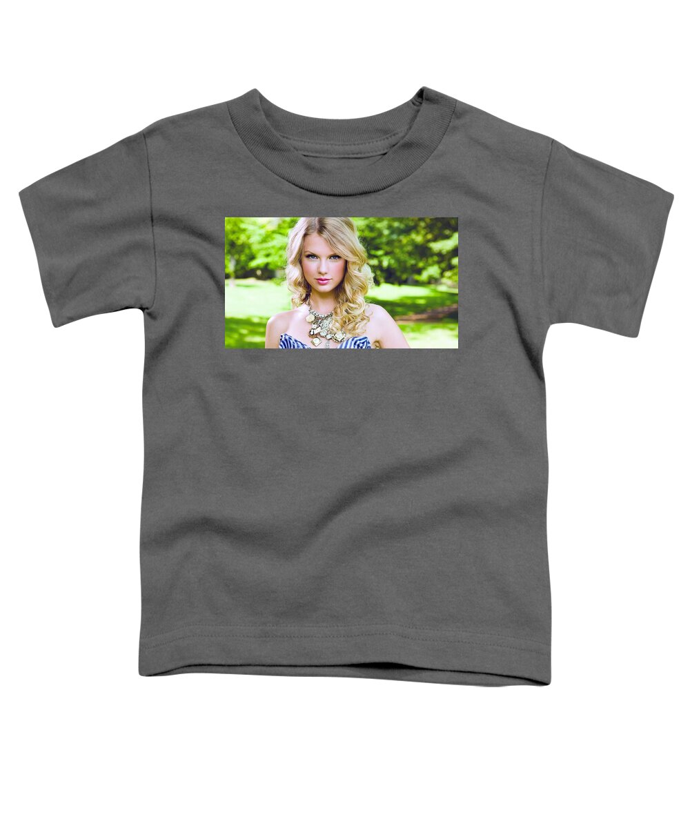 Taylor Swift Toddler T-Shirt featuring the photograph Taylor Swift #1 by Mariel Mcmeeking