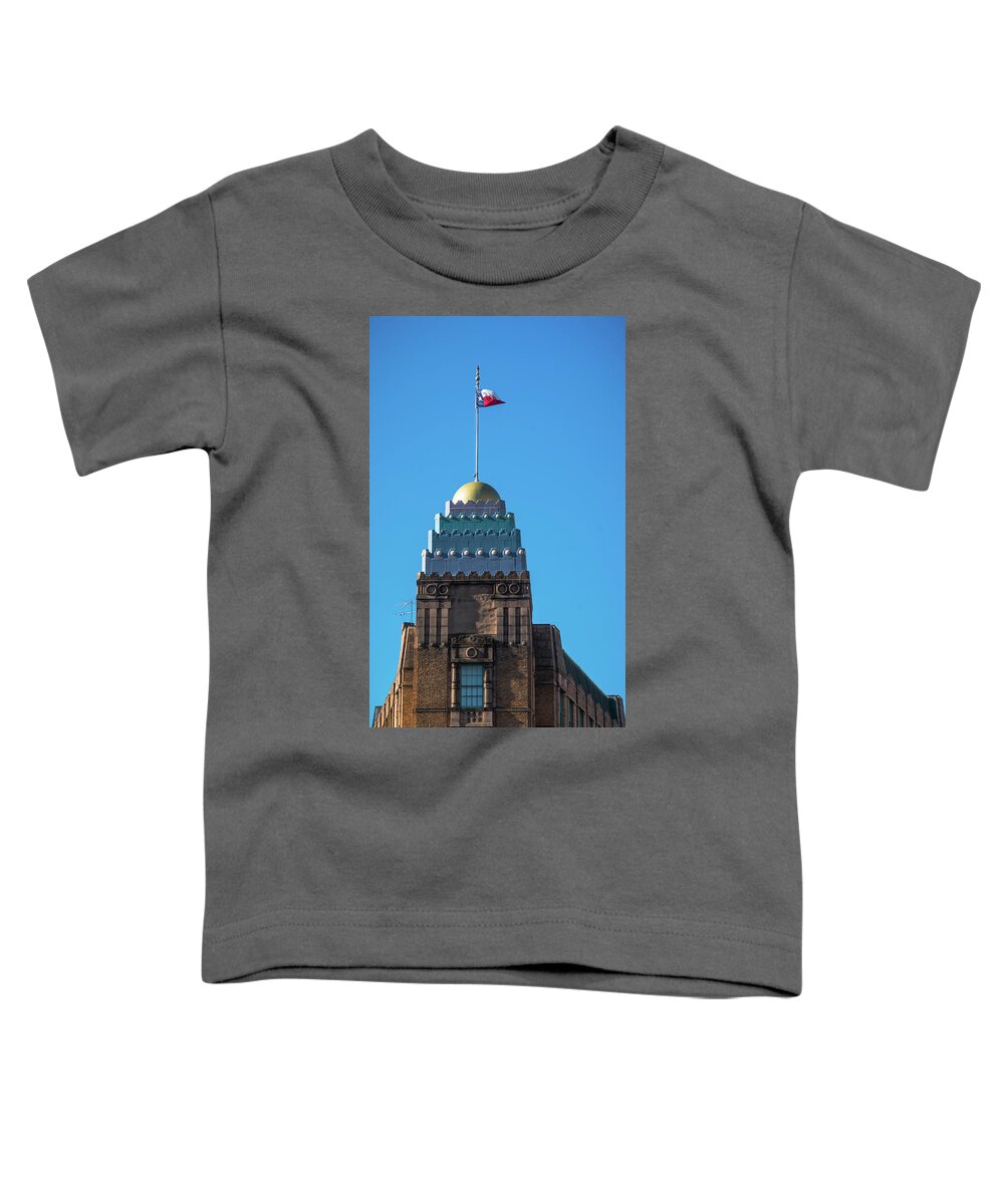 Texas Toddler T-Shirt featuring the photograph Texas State Flag San Antonio #1 by Lawrence S Richardson Jr