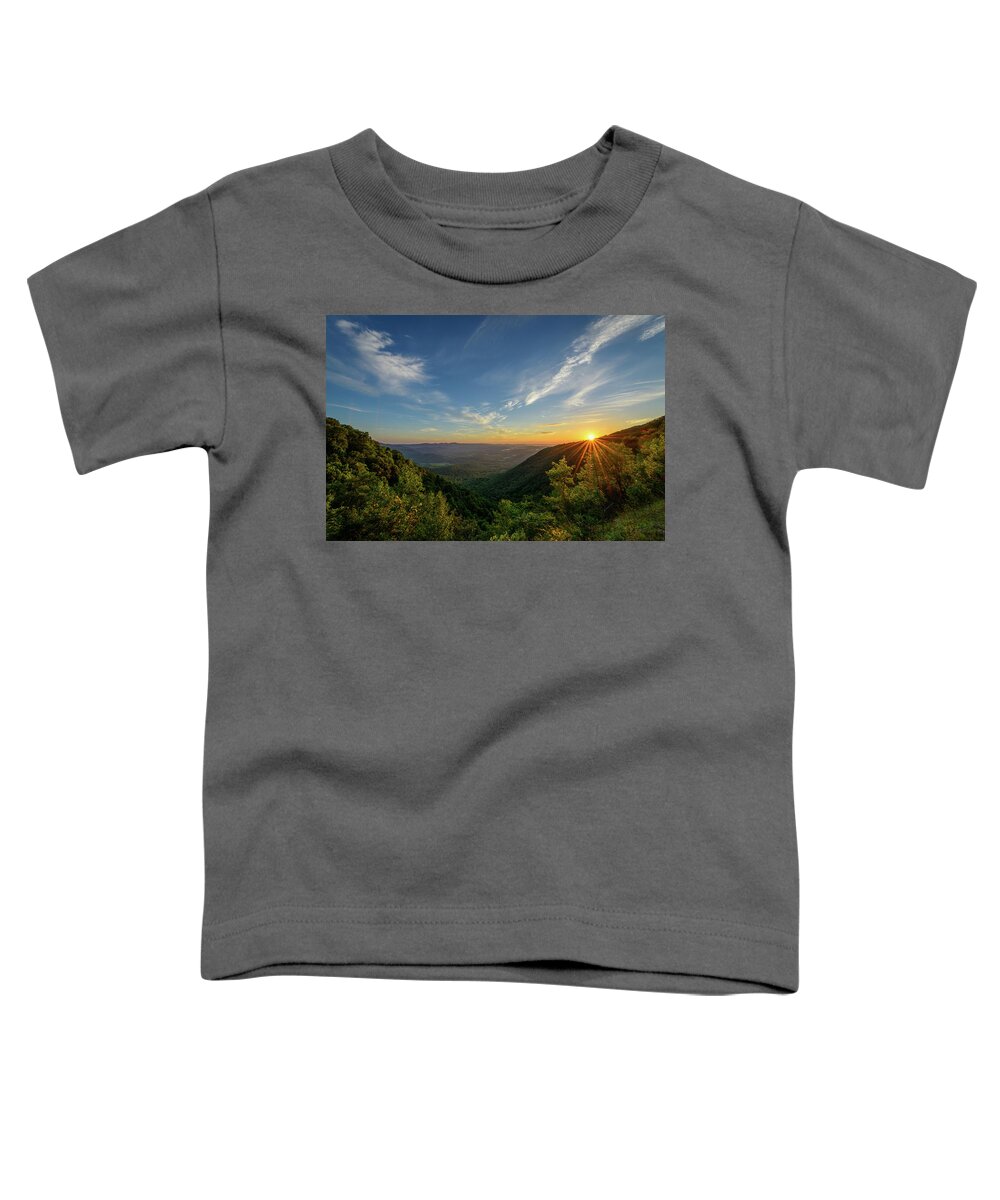 Appalachian Trail Toddler T-Shirt featuring the photograph The Edge Of Light #1 by Michael Scott