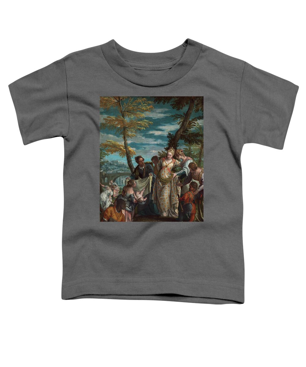 Veronese Toddler T-Shirt featuring the painting The Finding of Moses #2 by Veronese