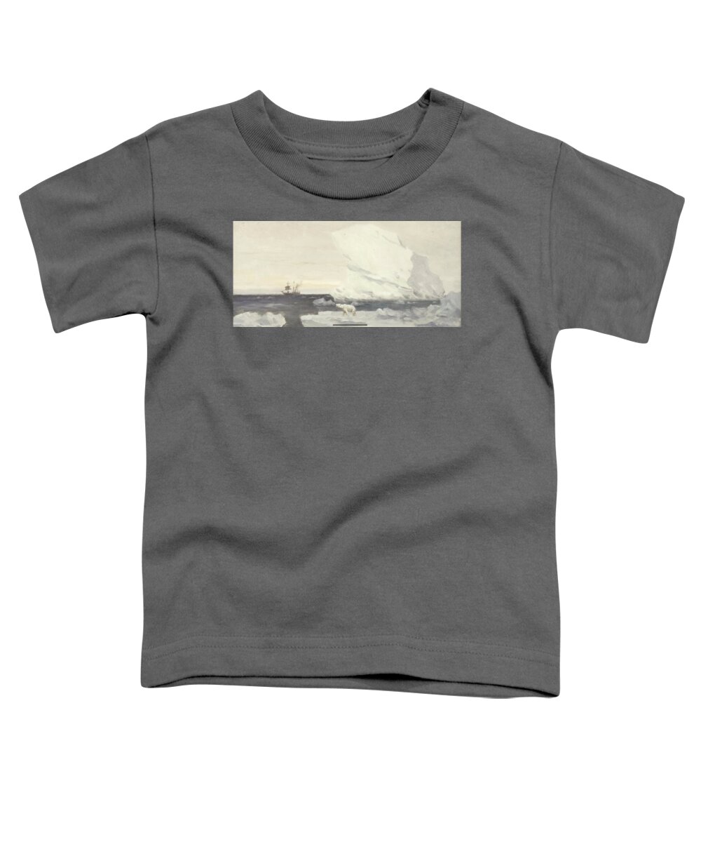 Eduardo De Martino (italian Toddler T-Shirt featuring the painting The Stella Polare #1 by MotionAge Designs