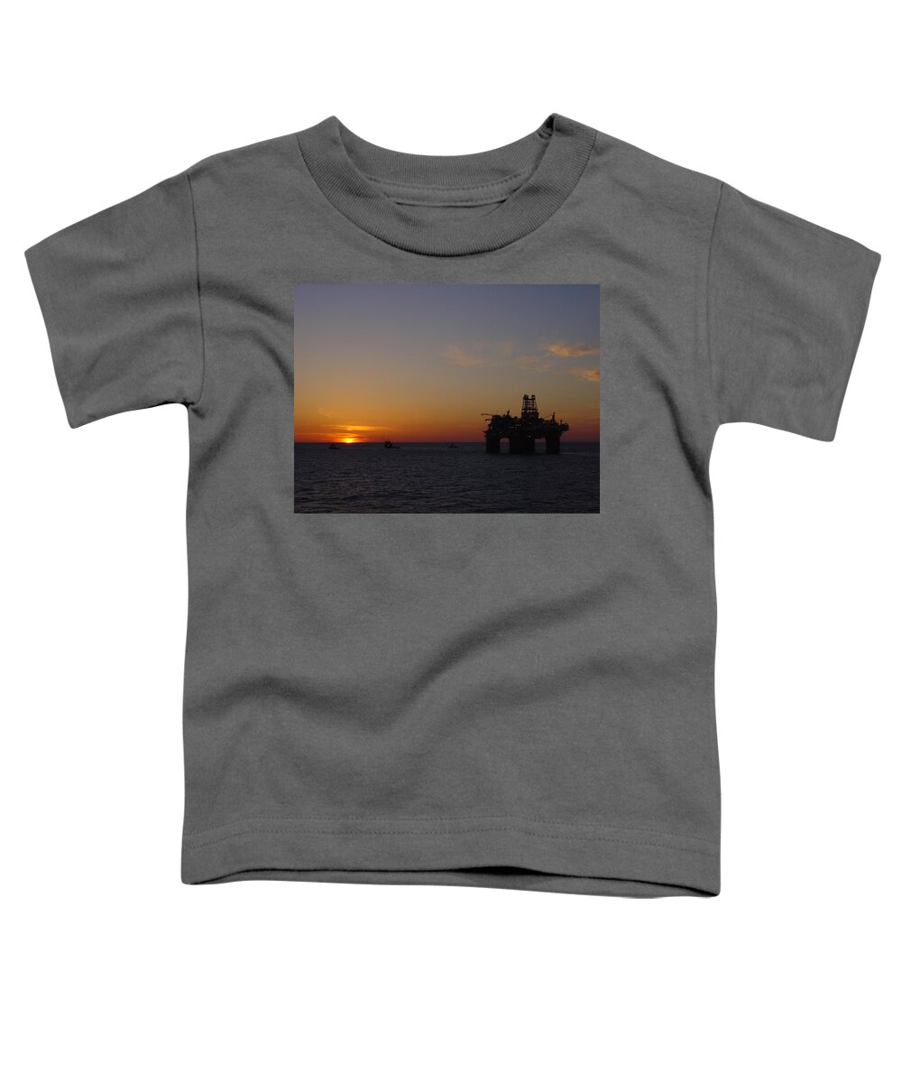 Thunder Horse Toddler T-Shirt featuring the photograph Thunder Horse Tow Out by Charles and Melisa Morrison