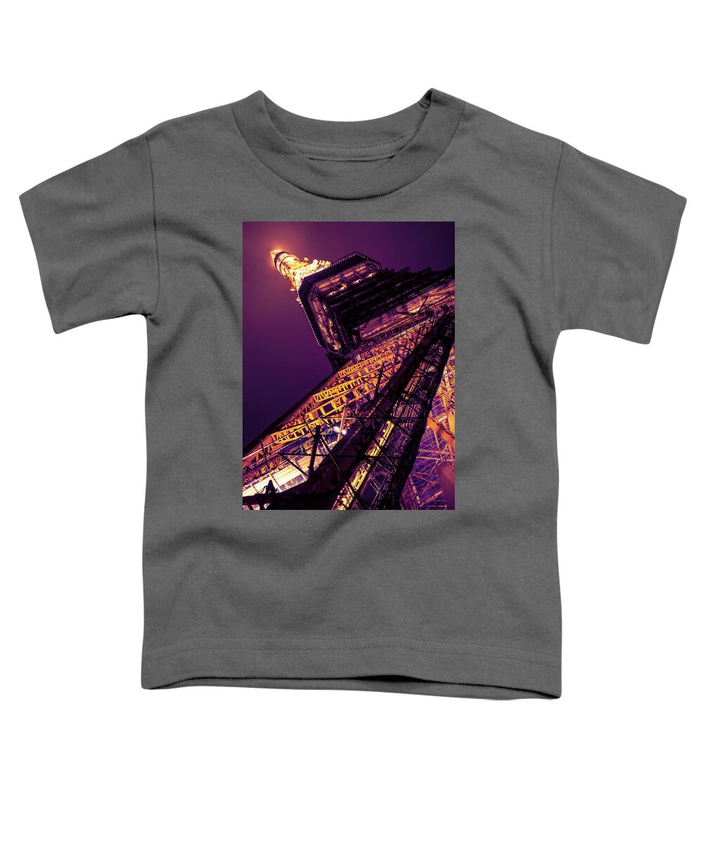 Tokyo Tower Toddler T-Shirt featuring the photograph Tokyo Tower at night #1 by Ponte Ryuurui