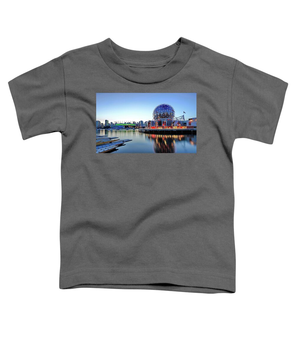 Alex Lyubar Toddler T-Shirt featuring the photograph Vancouver Science World Museum #2 by Alex Lyubar