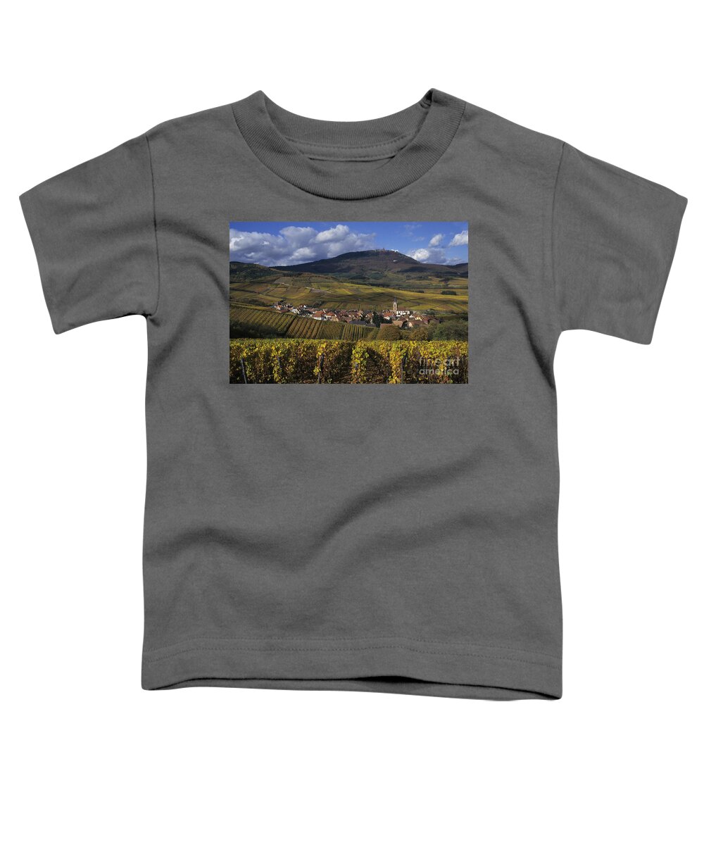 Vineyard Toddler T-Shirt featuring the photograph Vineyard In Alsace, France #1 by Jean-Louis Klein & Marie-Luce Hubert