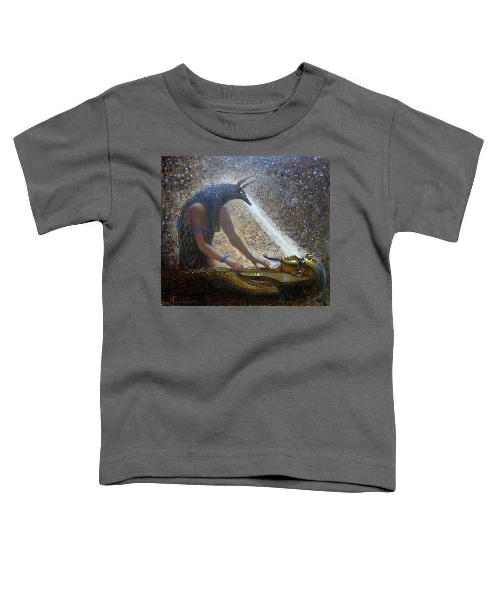 Egypt Toddler T-Shirt featuring the painting Wake Up by Valentina Kondrashova