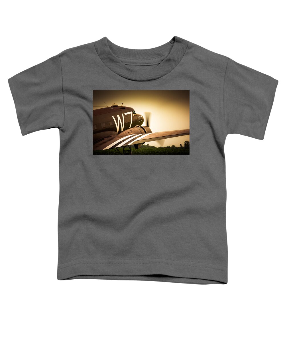 Aviation Toddler T-Shirt featuring the photograph Whiskey Seven #1 by Guy Whiteley