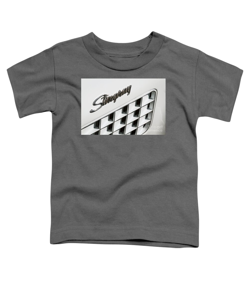 Corvette Toddler T-Shirt featuring the photograph White Stingray #1 by Dennis Hedberg