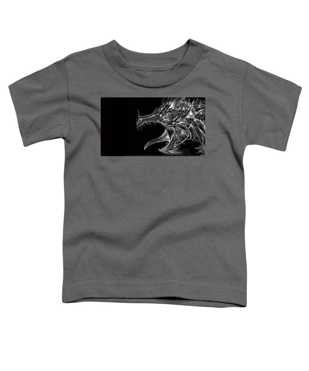 Creature Toddler T-Shirt featuring the digital art Creature #10 by Super Lovely