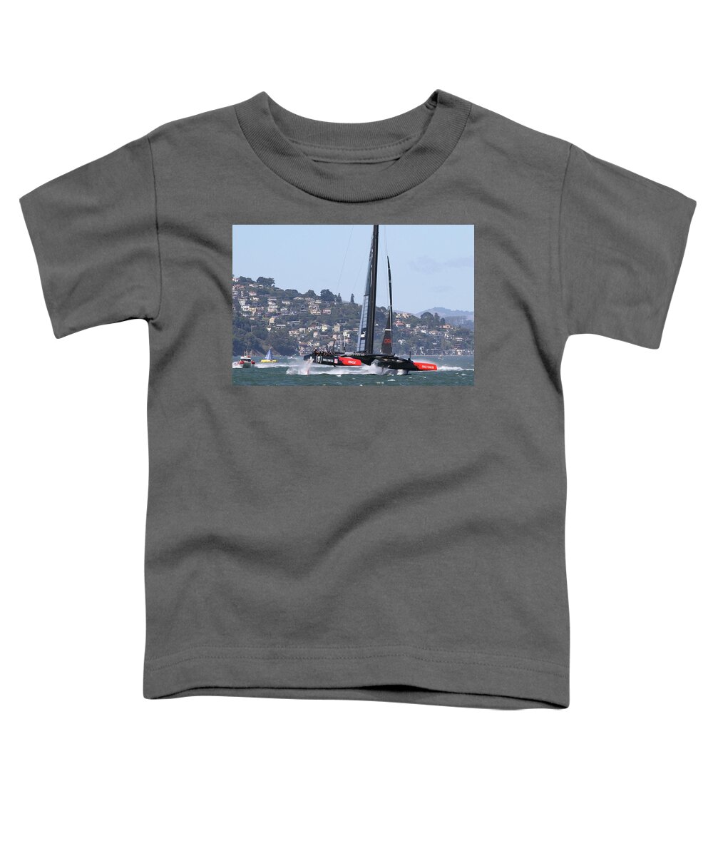 Oracle Toddler T-Shirt featuring the photograph Oracle Team USA #2 by Steven Lapkin