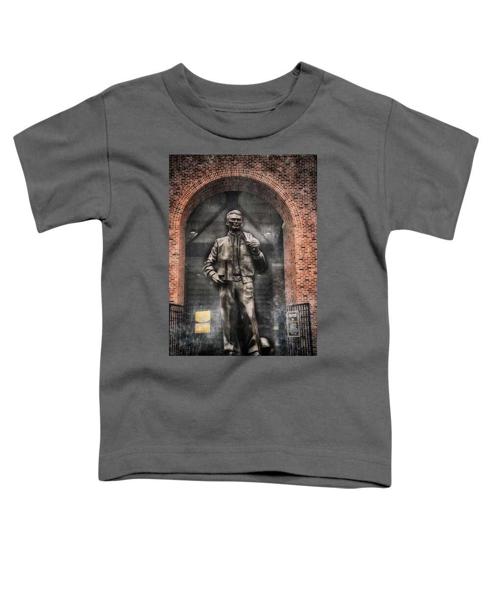 Iowa Toddler T-Shirt featuring the photograph 10726 Kinnick Statue by Pamela Williams