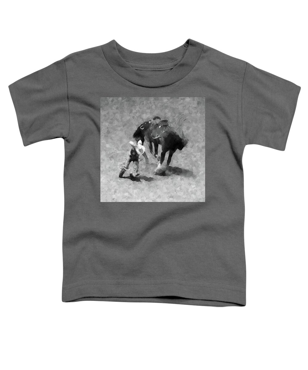 Bronc Toddler T-Shirt featuring the photograph Rodeo #12 by John Freidenberg