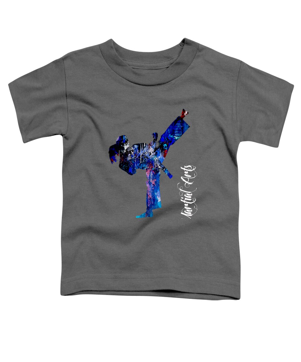 Martial Arts Toddler T-Shirt featuring the mixed media Martial Arts Collection #14 by Marvin Blaine