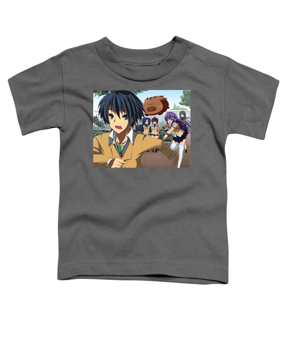 Clannad Toddler T-Shirt featuring the digital art Clannad #17 by Maye Loeser