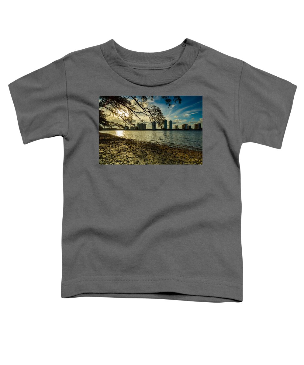 Architecture Toddler T-Shirt featuring the photograph Miami Skyline #18 by Raul Rodriguez