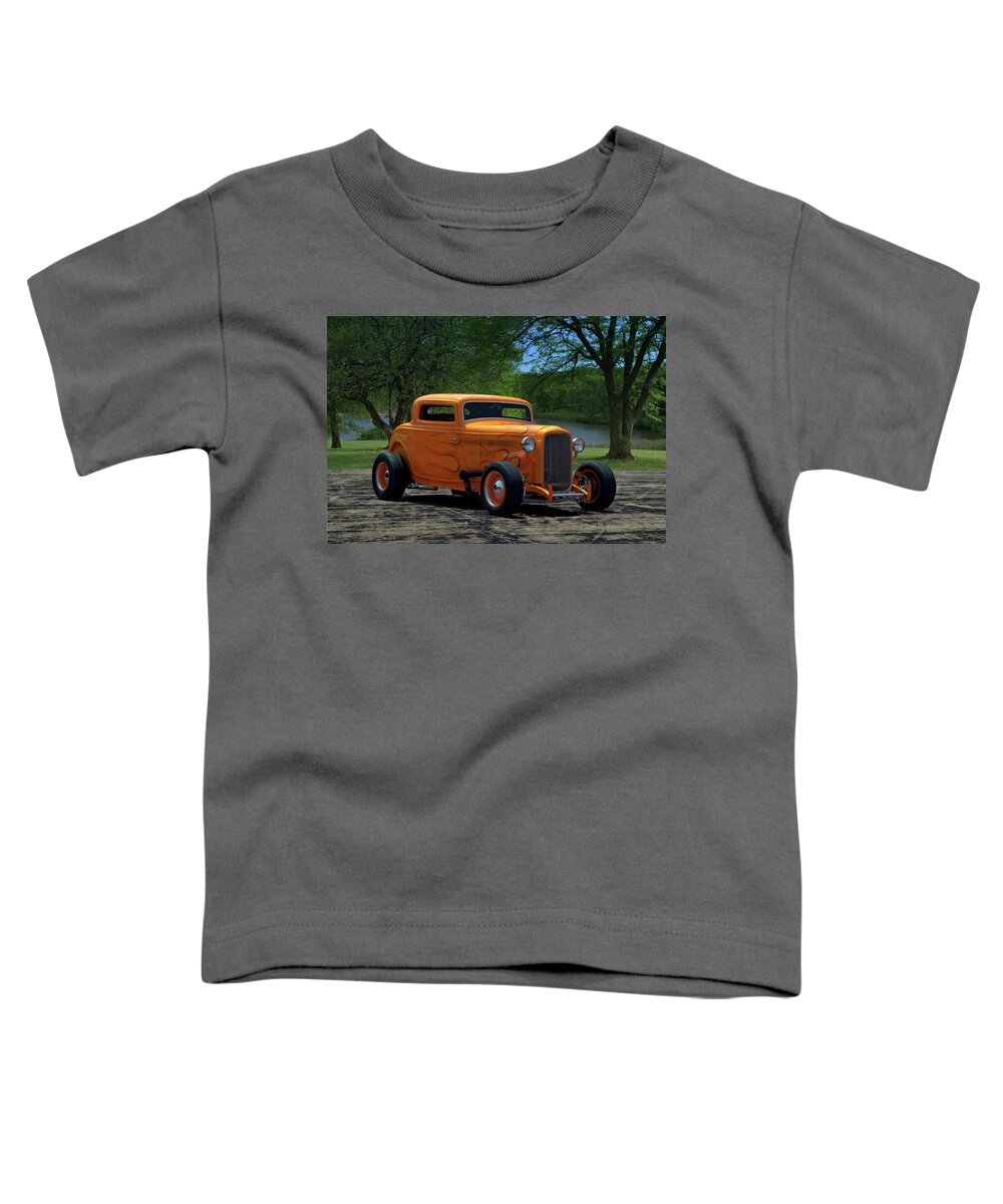 1932 Toddler T-Shirt featuring the photograph 1932 Ford Coupe Hot Rod by Tim McCullough