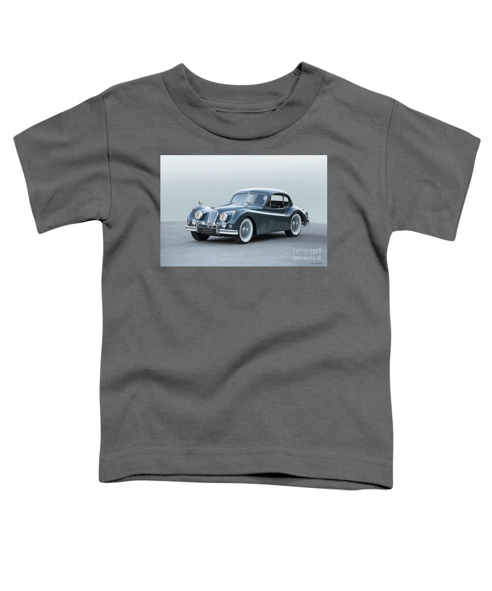 Auto Toddler T-Shirt featuring the photograph 1955 Jaguar SK 140 Coupe by Dave Koontz