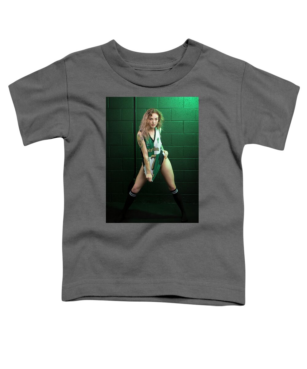 Implied Nude Toddler T-Shirt featuring the photograph Danni--slytherin by La Bella Vita Boudoir