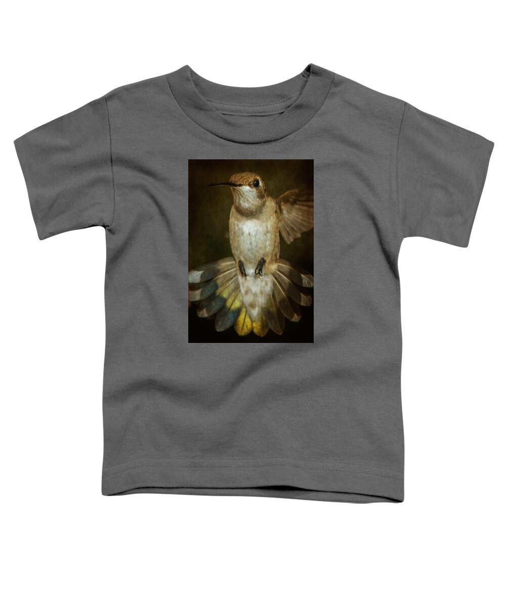 Female Ruby-throated Hummingbird Toddler T-Shirt featuring the photograph Female Ruby-Throated Hummingbird #2 by Robert L Jackson
