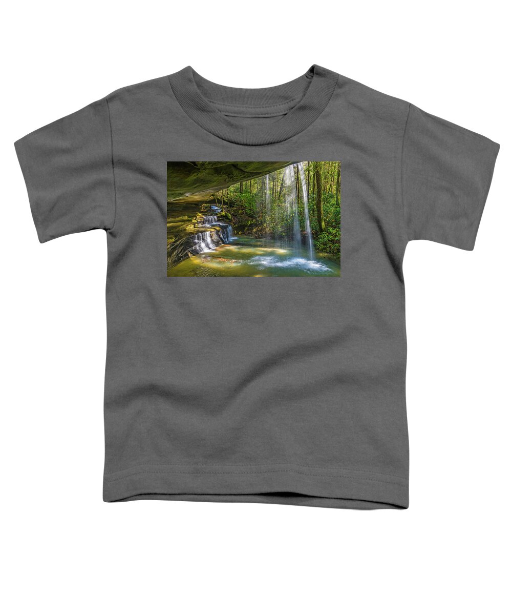 2018-02-18 Toddler T-Shirt featuring the photograph 2 For One Falls by Ulrich Burkhalter