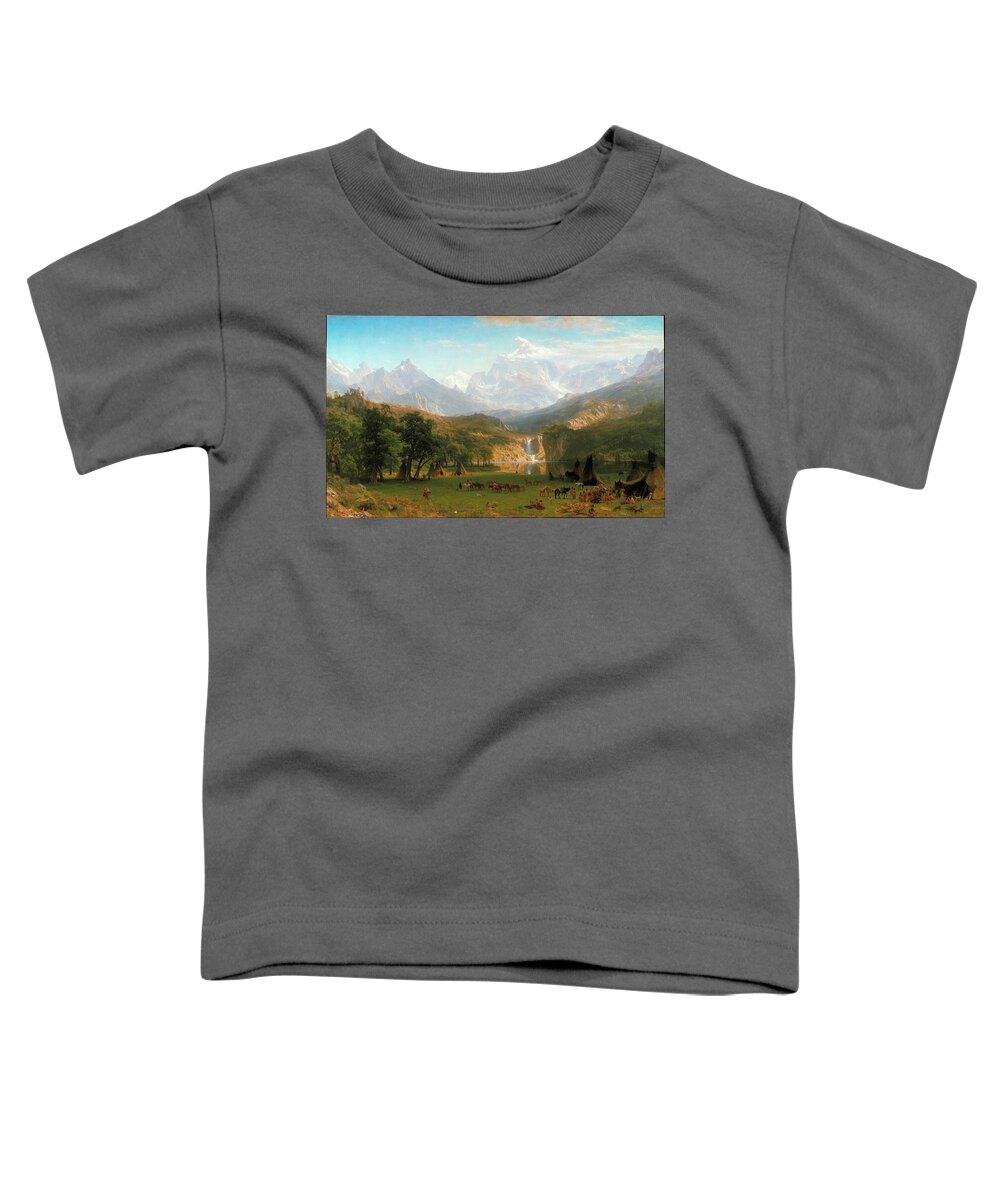 Landers Toddler T-Shirt featuring the painting Landers Peak #5 by Albert Bierstadt