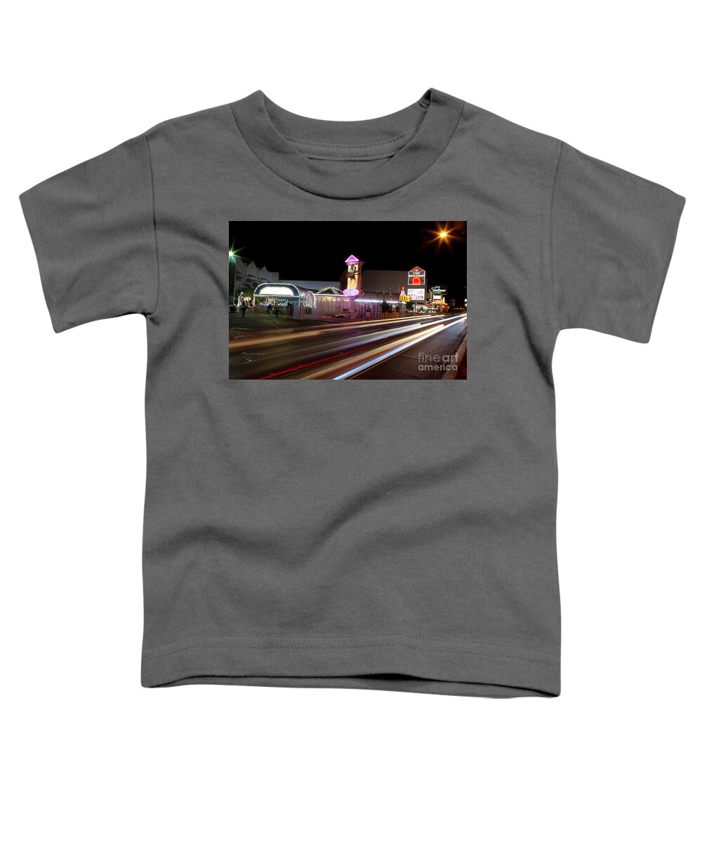 Vegas Toddler T-Shirt featuring the photograph Little White Chapel wedding chapel on Las Vegas #2 by Anthony Totah