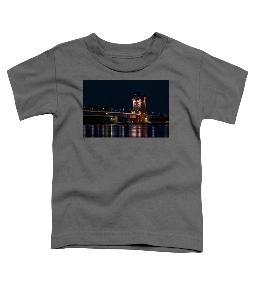 Worms Toddler T-Shirt featuring the photograph Nibelungenbruecke #3 by Marc Braner