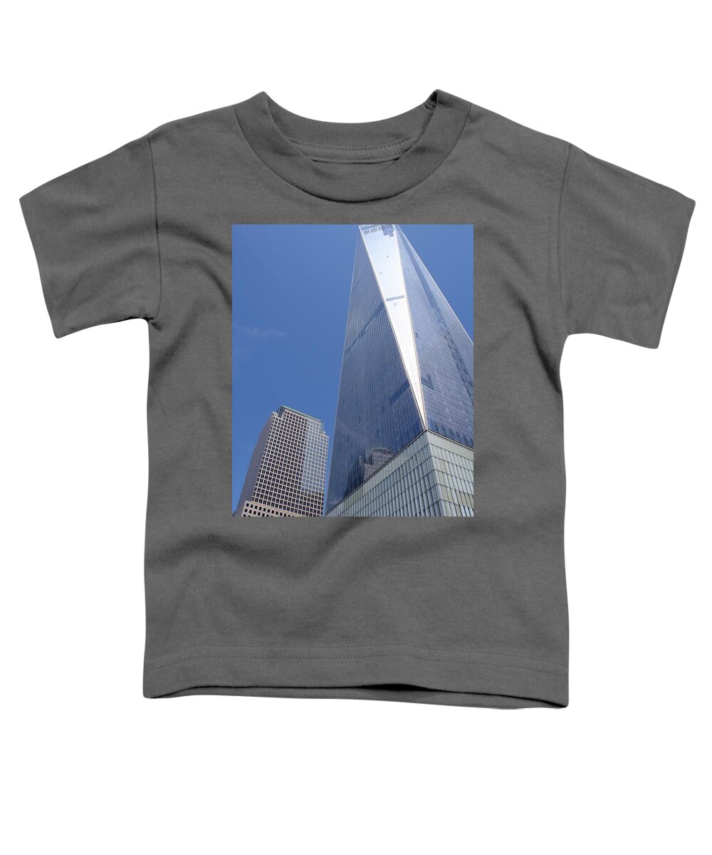 One World Trade Center Toddler T-Shirt featuring the photograph One World Trade Center by Flavia Westerwelle