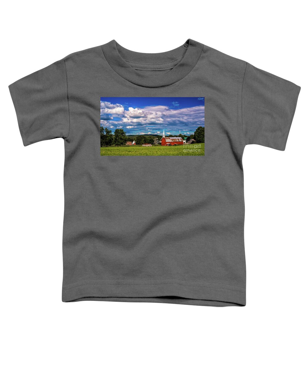 Vermont Toddler T-Shirt featuring the photograph Peacham Vermont #2 by Scenic Vermont Photography