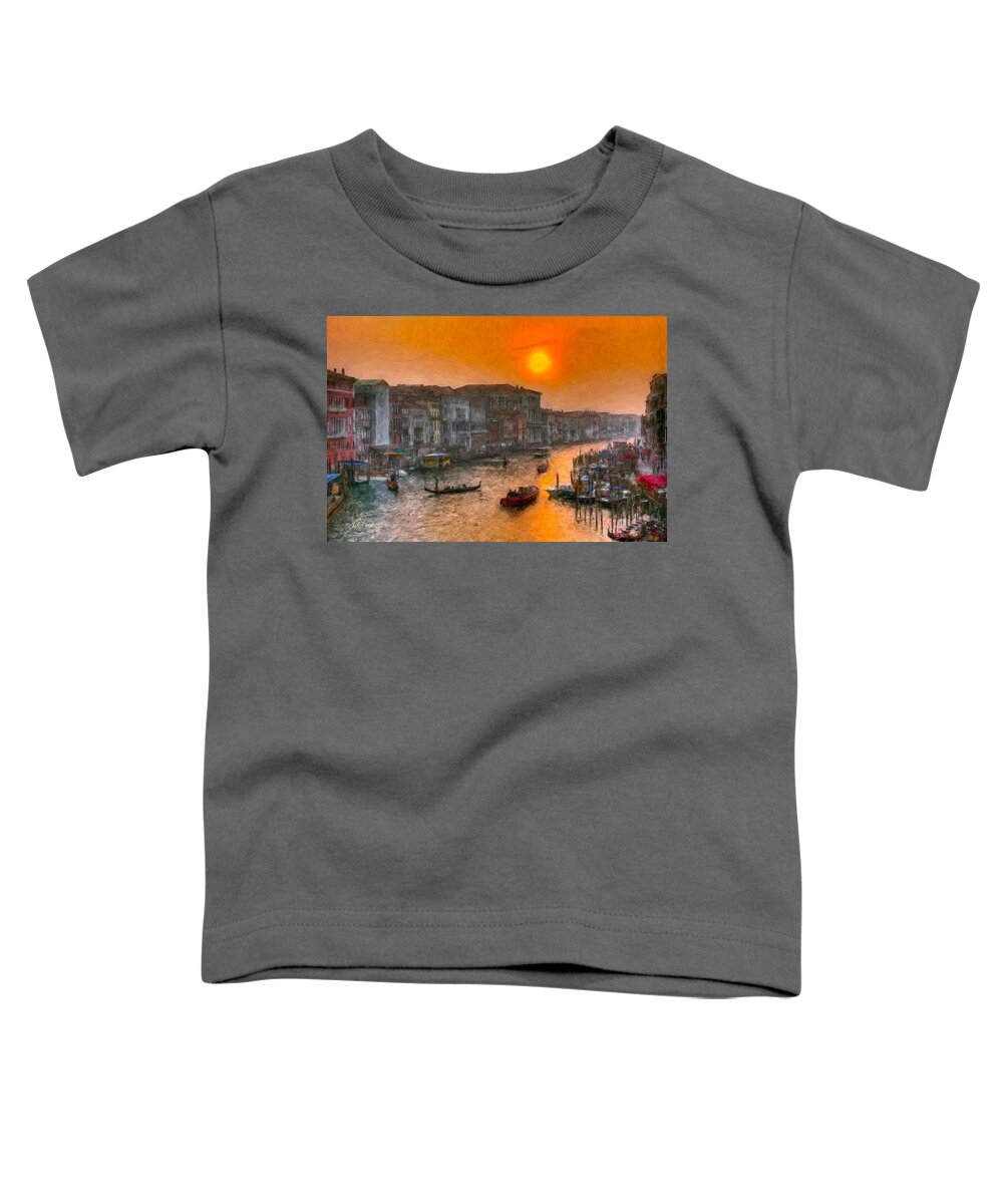 Venice Toddler T-Shirt featuring the photograph Riva del Ferro. Venezia #2 by Juan Carlos Ferro Duque