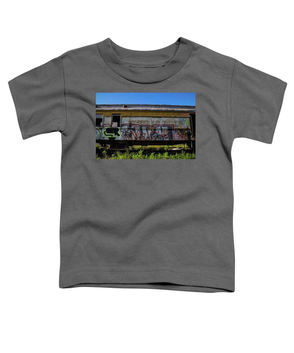 Train Art Toddler T-Shirt featuring the photograph Train Art #2 by Dart Humeston