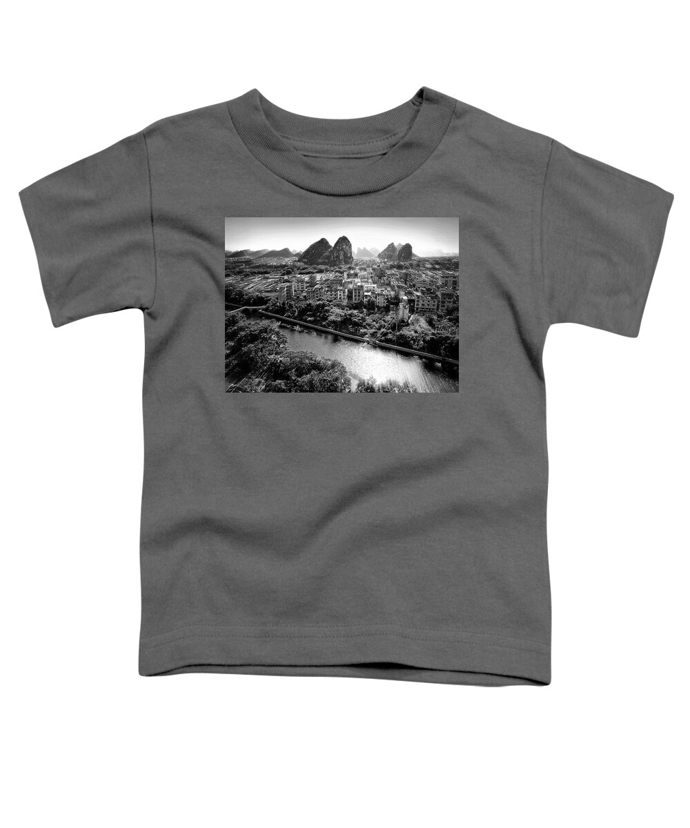 China Toddler T-Shirt featuring the photograph China Guilin landscape scenery photography #20 by Artto Pan