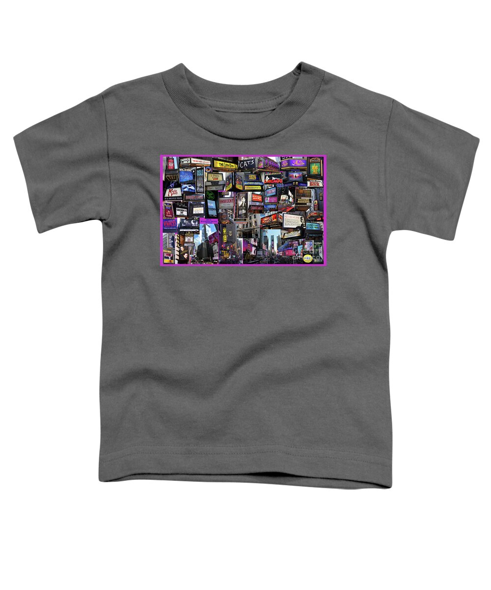 Broadway Toddler T-Shirt featuring the photograph 2017 Broadway Spring Collage by Steven Spak