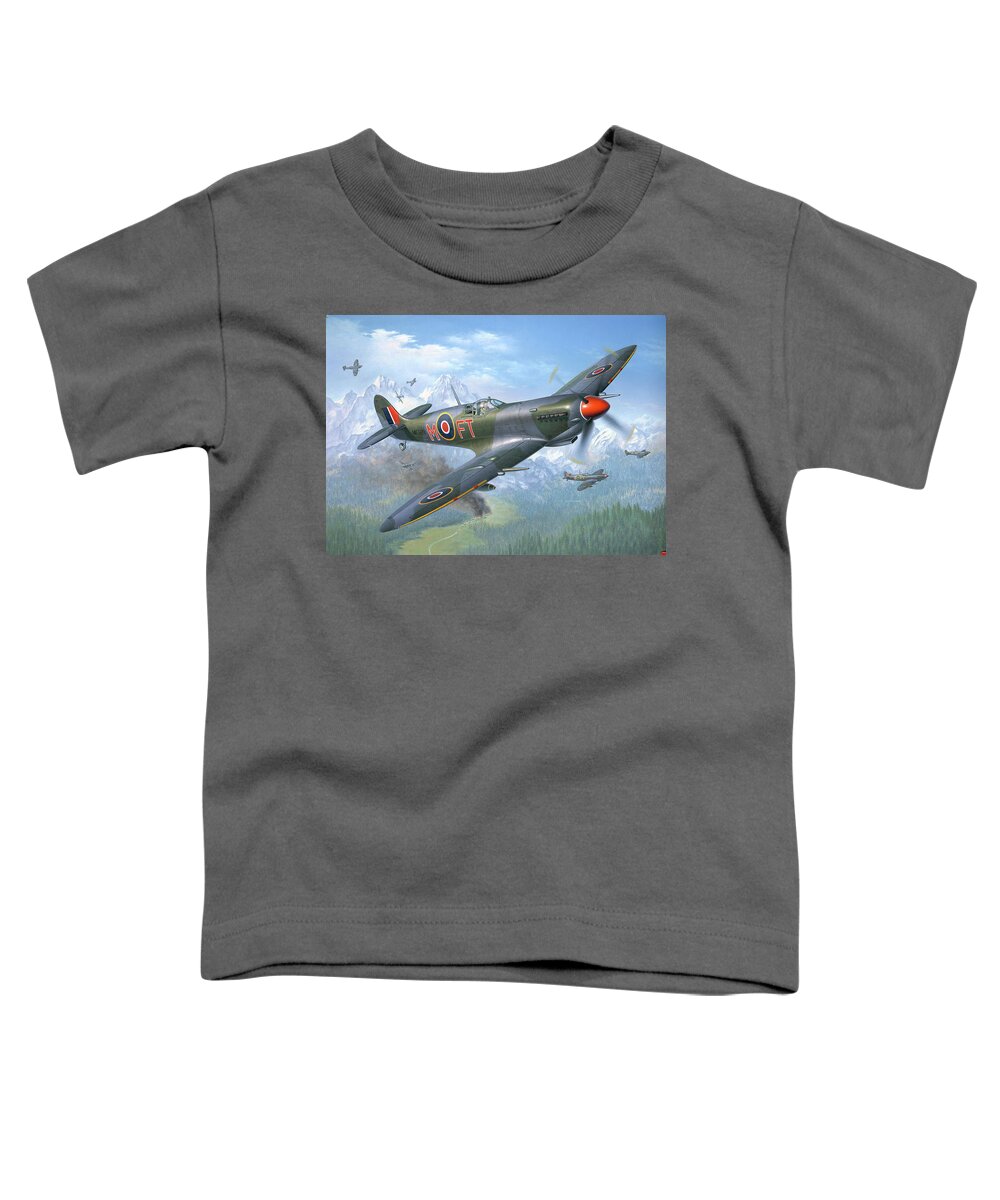 Aircraft Toddler T-Shirt featuring the digital art Aircraft #21 by Super Lovely