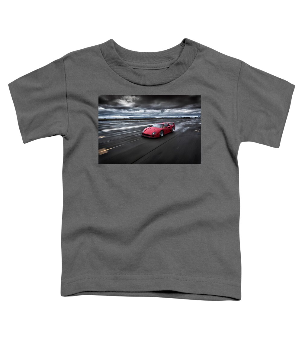 Ferrari Toddler T-Shirt featuring the photograph #Ferrari #F40 #Print #21 by ItzKirb Photography