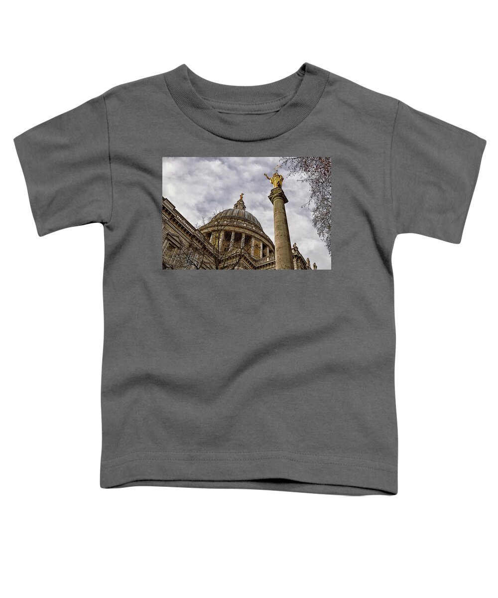 Religion Toddler T-Shirt featuring the photograph St Pauls Cathedral #3 by Shirley Mitchell