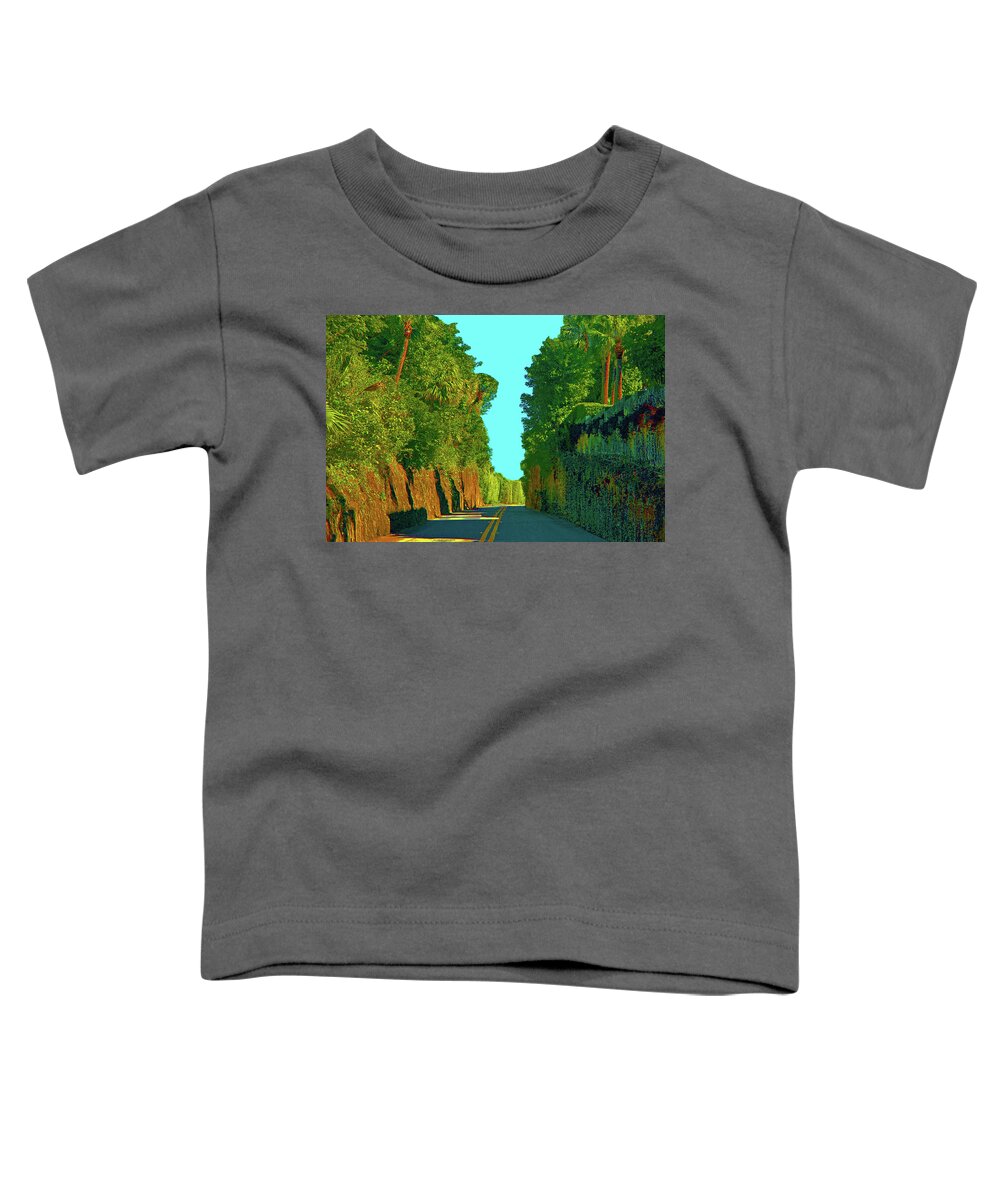 Paintings Toddler T-Shirt featuring the digital art 34- Enchanted Highway by Joseph Keane