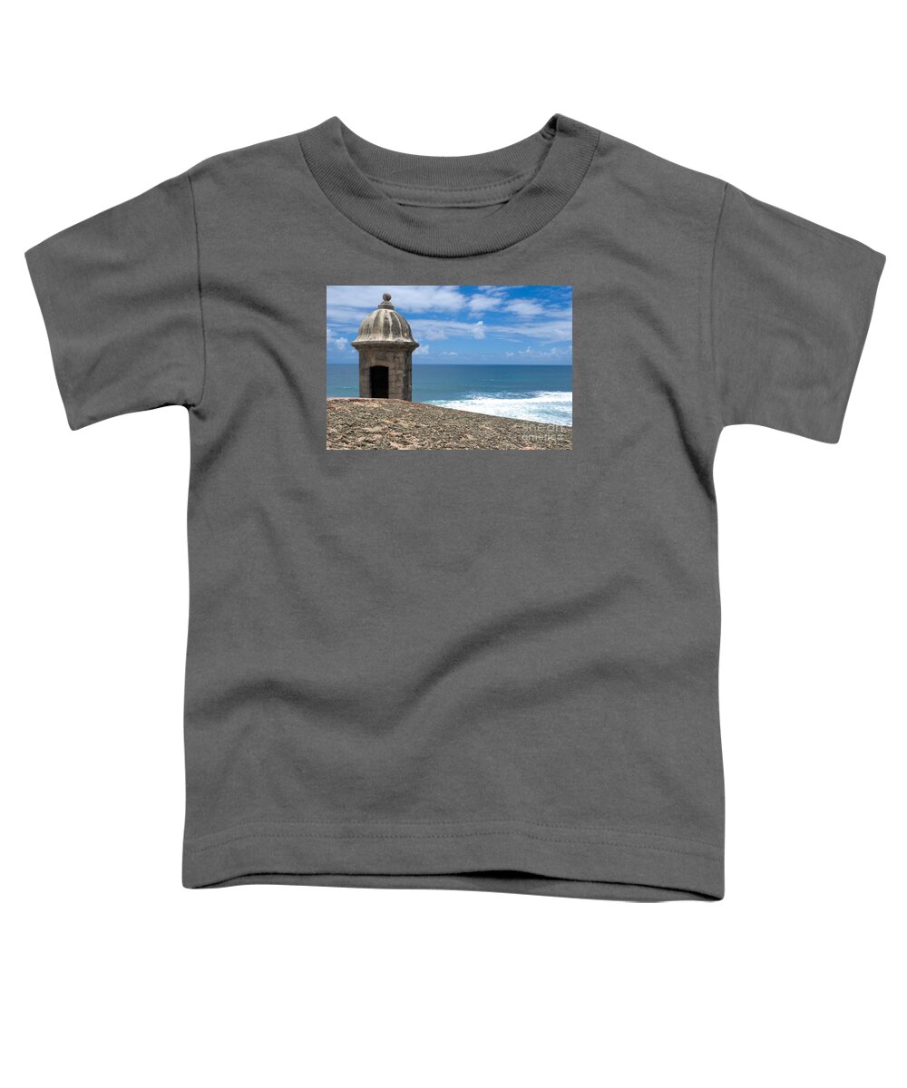 Guerite Toddler T-Shirt featuring the photograph Castillo San Felipe del Morro in San Juan - Puerto Rico #4 by Anthony Totah