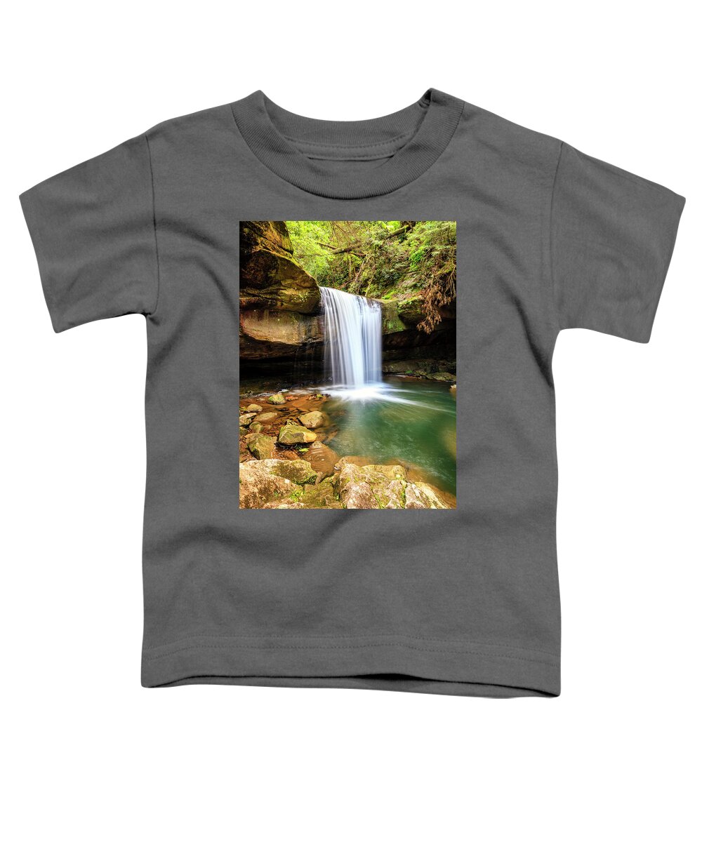 Daniel Boone National Forest Toddler T-Shirt featuring the photograph Dog Slaughter Falls #4 by Alexey Stiop