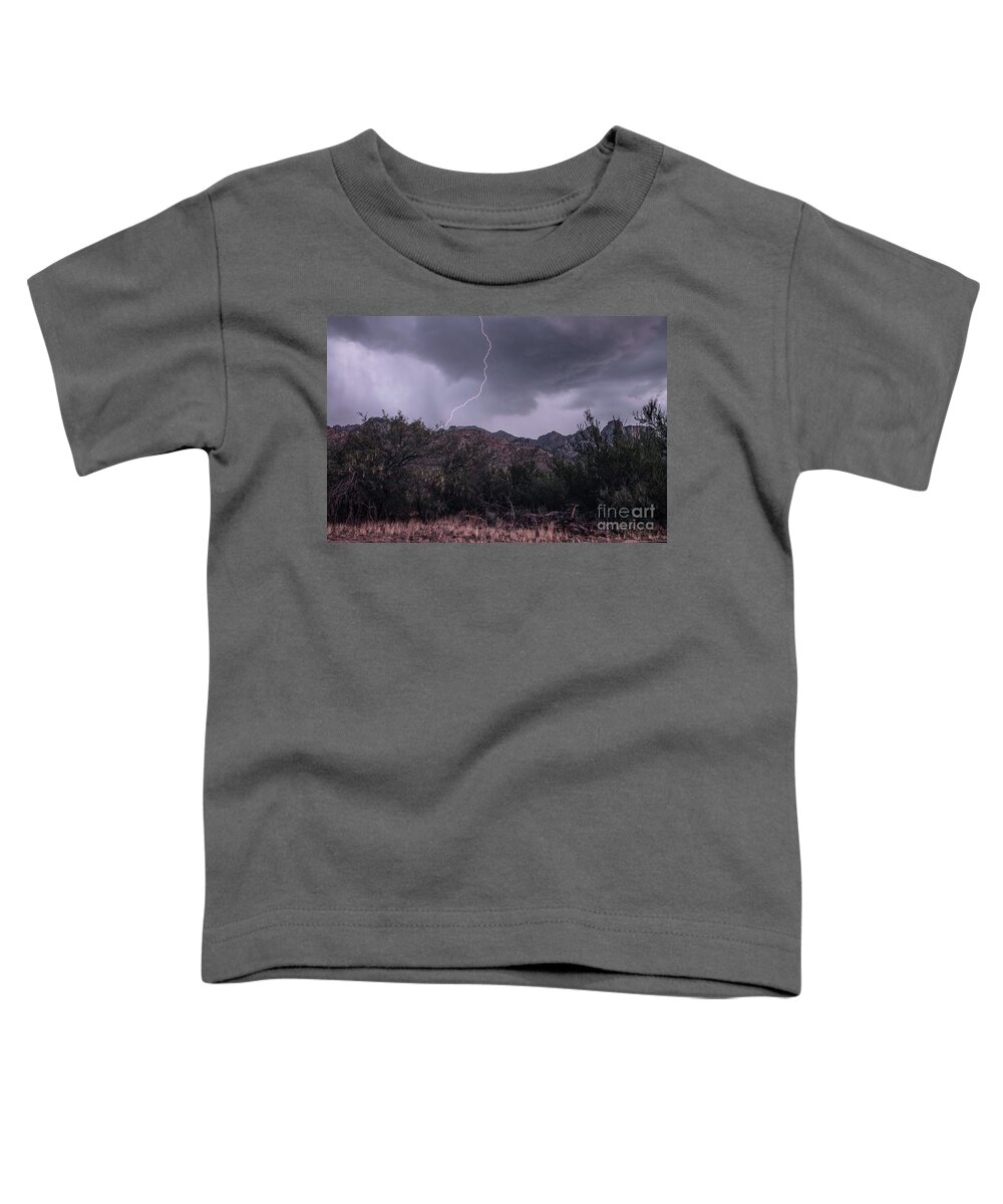 Lightning Toddler T-Shirt featuring the photograph Lightning #9 by Mark Jackson